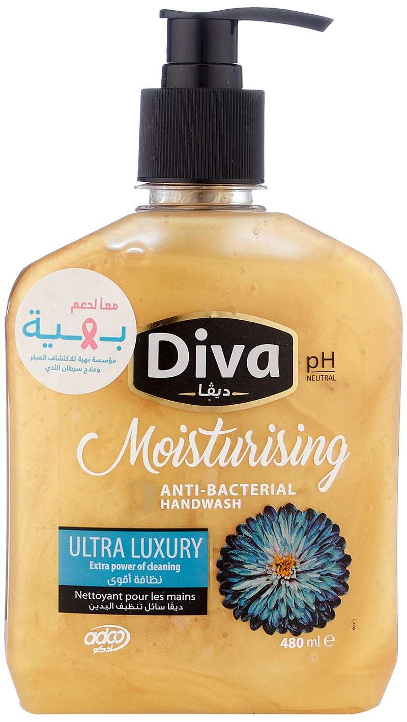 Diva Liquid Hand Wash With Glycerin Softness - 480 ML