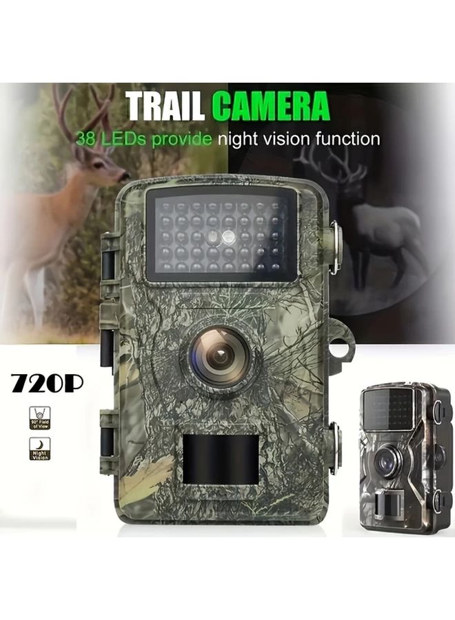 Trail Camera 720P HD Night Vision Motion Activated With 32GB TF Card Wildlife Hunting - Image 2