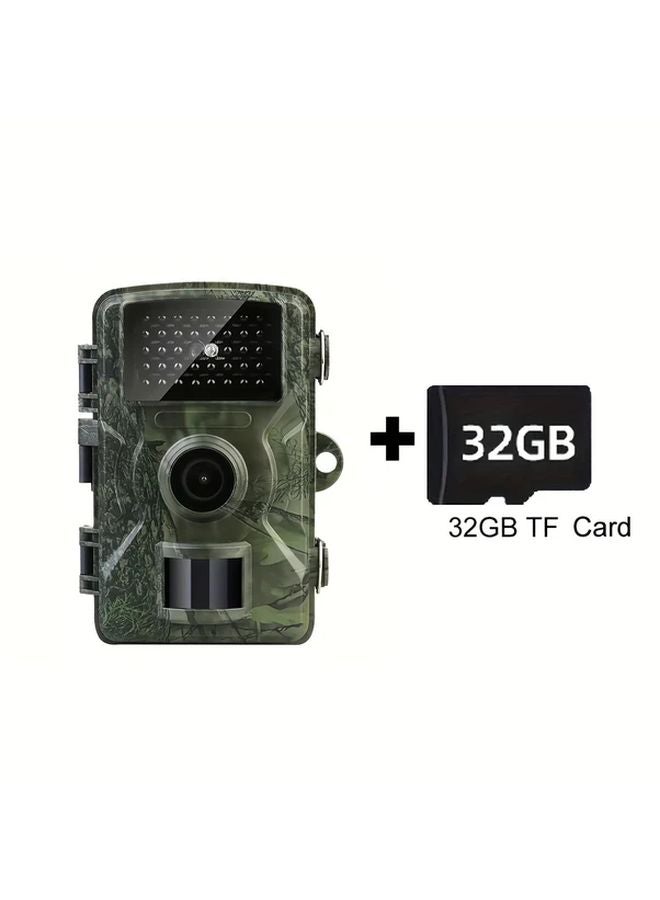 Trail Camera 720P HD Night Vision Motion Activated With 32GB TF Card Wildlife Hunting - Image 1