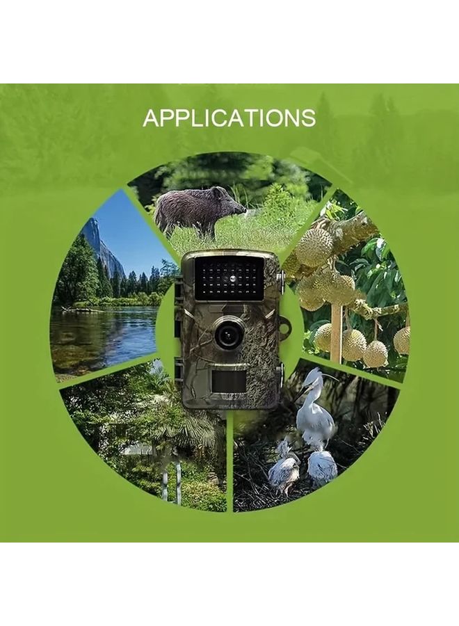 Trail Camera 720P HD Night Vision Motion Activated With 32GB TF Card Wildlife Hunting - Image 4