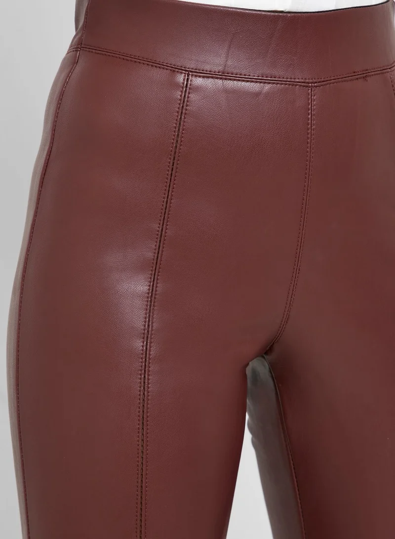 TOPSHOP Skinny Pu Pants
