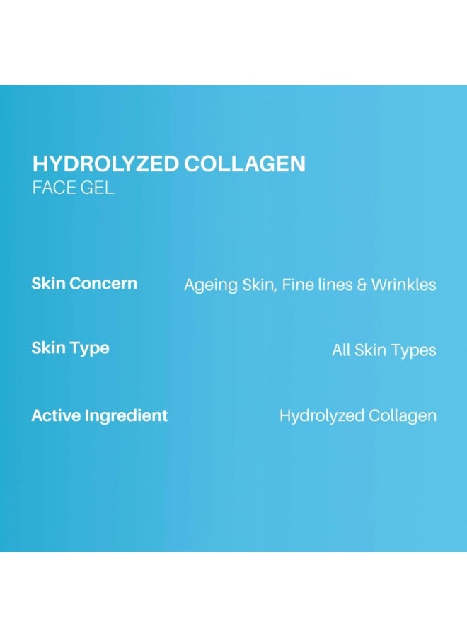 DermDoc Skin Tightening Face Gel with Hydrolyzed Collagen (50g) | collagen gel for face | skin collagen booster - Image 4