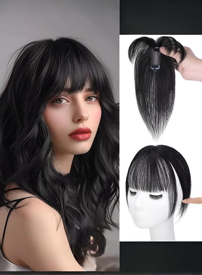 Light & Natural Hairpiece: Boost Volume & Cover Greys - Image 1