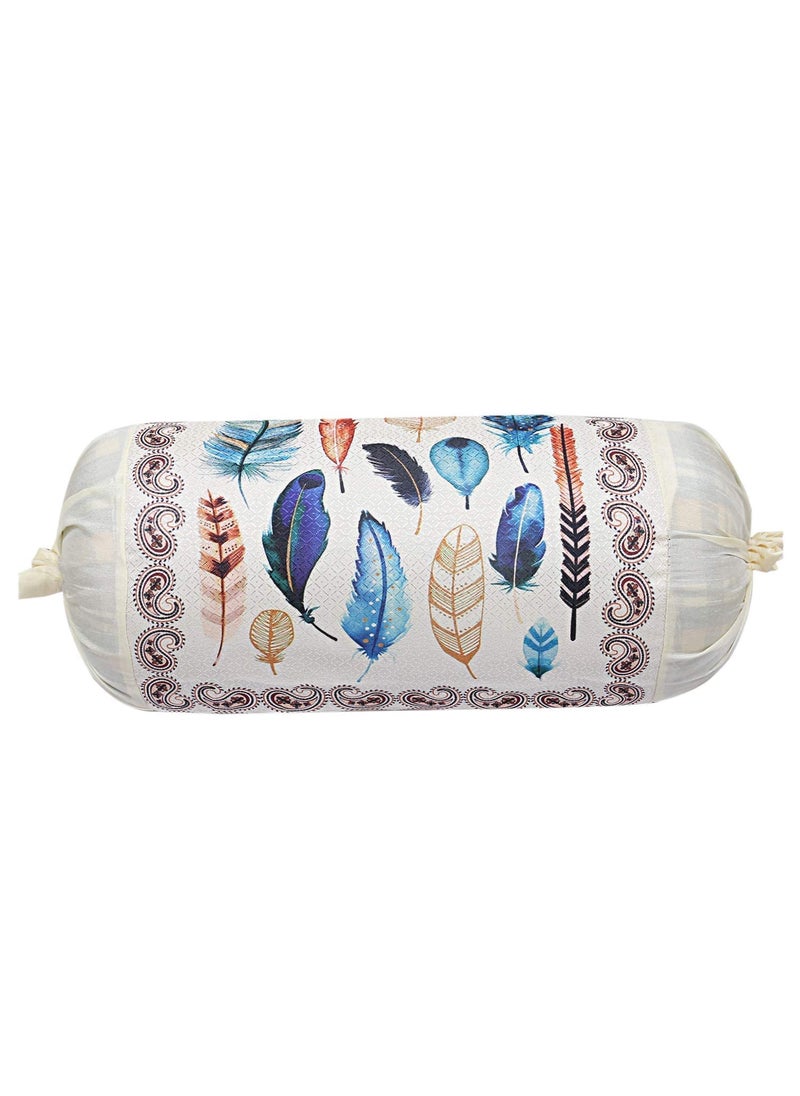 Kuber Industries Kuber Industries Wings Design Cotton Bolster Cover Set Cream 2 Pieces Standard CTKTC13654  - Image 2