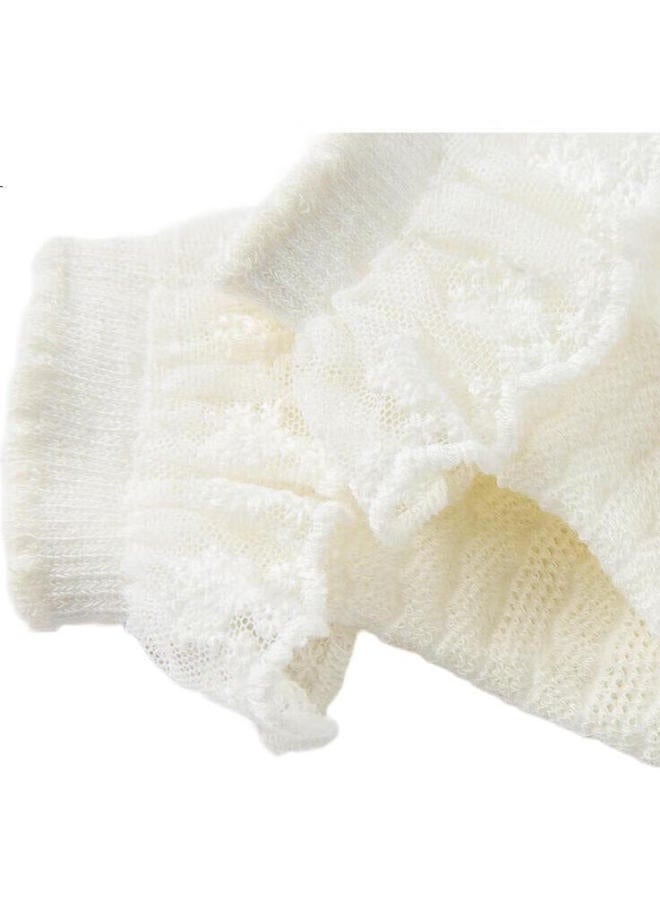 Dave & Bella Davebella Girls' Summer Short Socks, Db17732, Pink And White, Set Of 13Cm - Image 3