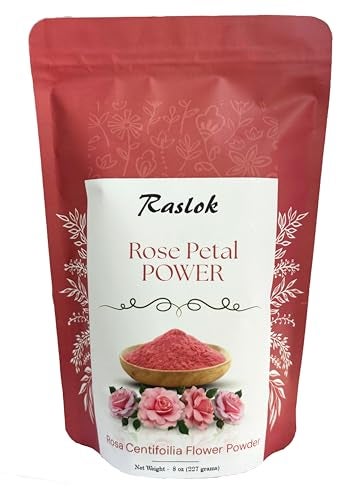 Raslok Rose Petal Powder | 100% Natural and Pure Skin care | Face Packs & Facial Mask (3.52 Oz) - Image 1