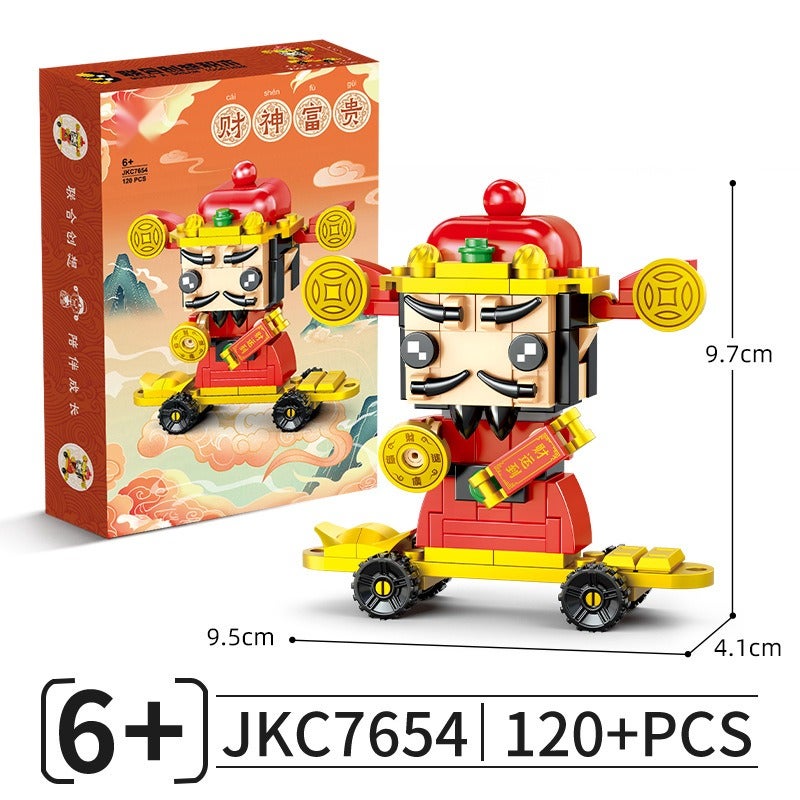 Popular toy building blocks, wholesale boxed children's educational and brain-stimulating small particle building blocks, suitable for night market  stalls.