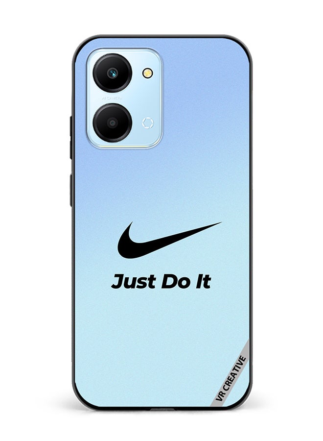 VR CREATIVE Protective Case Cover For Honor Play7T Nike Logo Blue Design Multicolour - Image 1