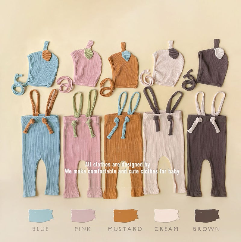 2025 new Korean version of children's suspenders ins high elastic fabric cute color matching children's belly pants suspenders - Image 2