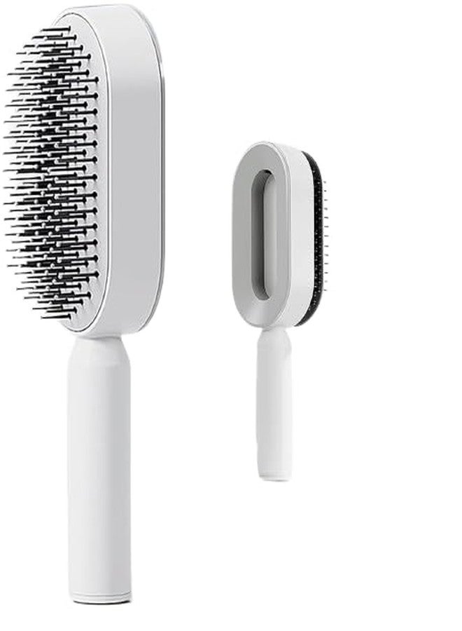 SIMESTICH فرشاة تدليك الشعر المبطنة من سيمستيك - فرشاة متينة لتدليك الشعر بشعيرات مصممة خصيصًا، فرشاة تدليك فروة الرأس خفيفة الوزن مزودة بوسادة هوائية للرجال والنساء، فرشاة لفك تشابك الشعر للحصول على شعر ناعم وصحي - Image 1