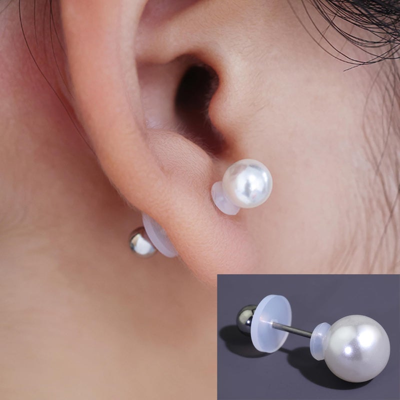 Melimarry Clear Ear Lobe Support Patches for Earrings - Comfortable and Hypoallergenic Earring Backs for Droopy Ears - Prevents Stretching and Tearing. (14mm Disc) - Image 5