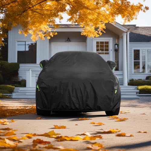 Morhept Car Cover Custom Fit for Toyota Camry, Waterproof All Weather Full Exterior Cover Rain Snow UV Protection Cover with Door Zipper - Image 5