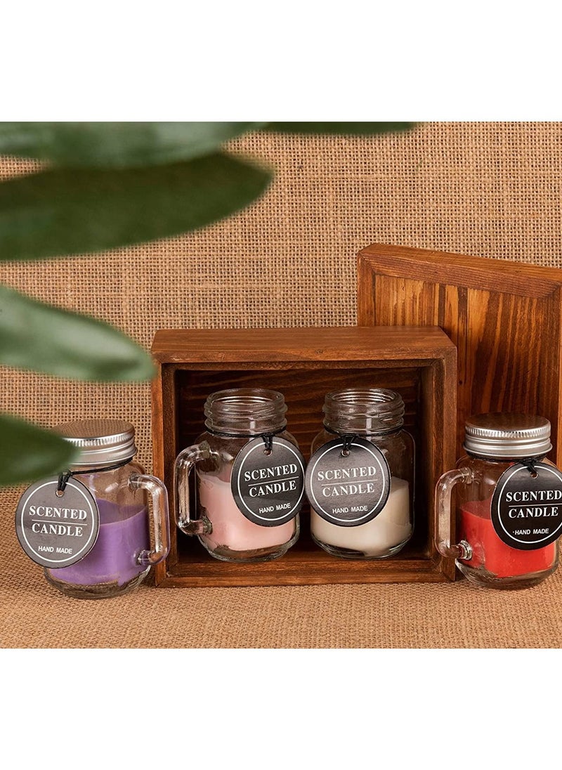 Generic - Scented Candles In Glass Holders Set  2 Pcs Multicolor - Image 1