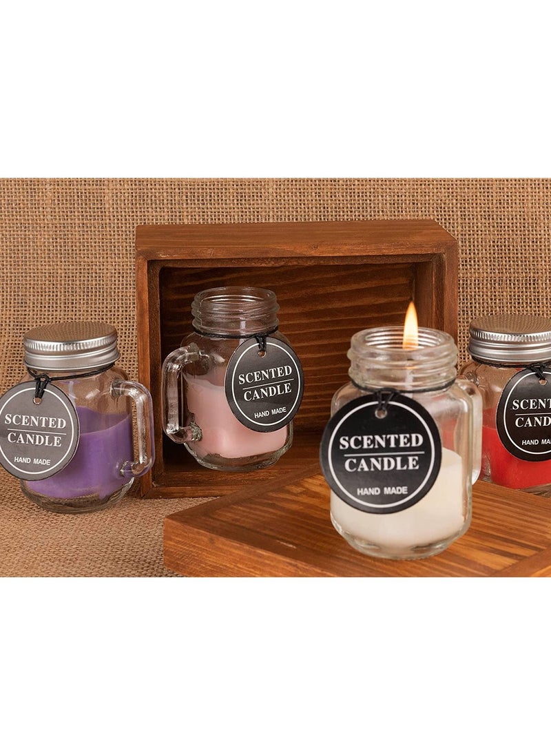 Generic - Scented Candles In Glass Holders Set  2 Pcs Multicolor - Image 1