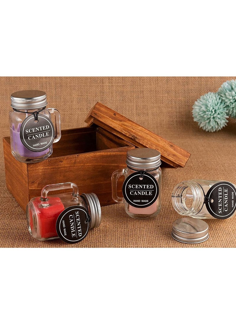 Generic - Scented Candles In Glass Holders Set  2 Pcs Multicolor - Image 1