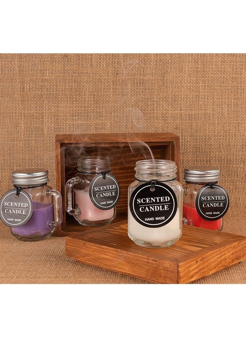 Generic - Scented Candles In Glass Holders Set  2 Pcs Multicolor - Image 1
