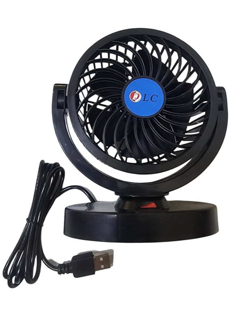 مروحة سيارة صغيرة DLC بقوة 3 وات لدفع الهواء تعمل بوصلة USB - Image 2