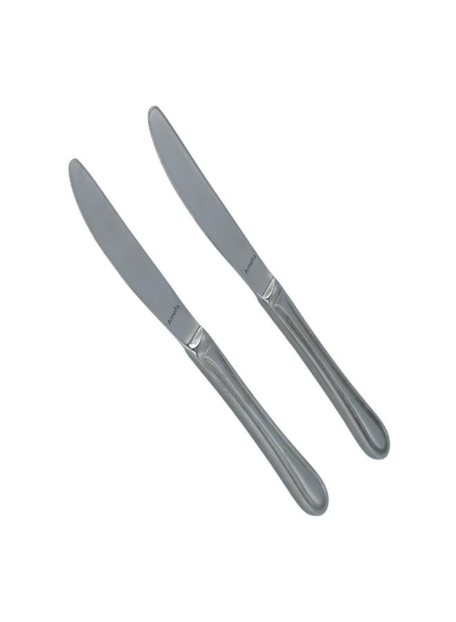 Amefa 2-Piece Table Knives on Hanging Card Silver - Image 3