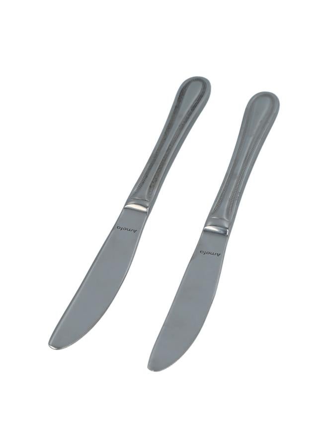 Amefa 2-Piece Table Knives on Hanging Card Silver - Image 2