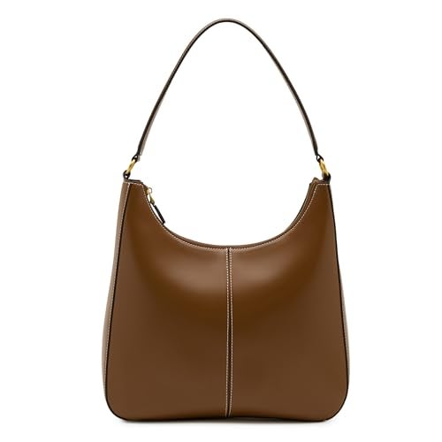 Miraggio Juno Hobo Bag | Women Shoulder Bag For Office Travel | Gift Items For Women | Solid Hobo Bags (Brown) - Image 1