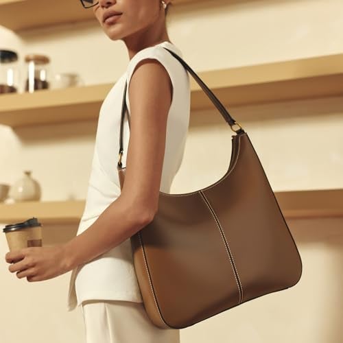 Miraggio Juno Hobo Bag | Women Shoulder Bag For Office Travel | Gift Items For Women | Solid Hobo Bags (Brown) - Image 5
