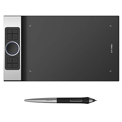 Xp-Pen Deco Pro Medium Graphics Drawing Tablet (11X6 Active Area, 8192 Levels of Pressure Sensitivity, Android Support, Ultrathin Pen Tablet Tilt Function, 8 Shortcut Keys & Drawing Glove) Black - Image 1