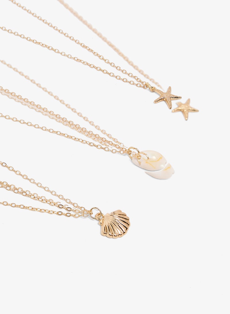 Ginger Beach Inspired Gold Necklaces - Image 1