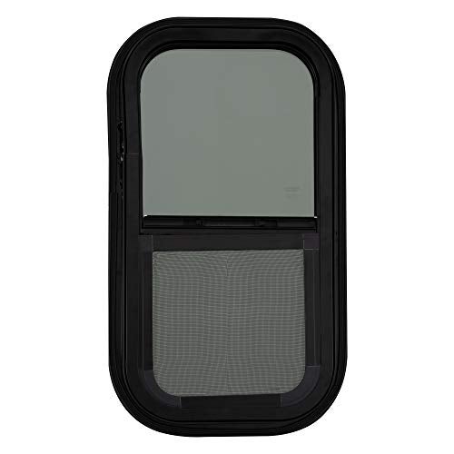 RecPro RV Window | 12"W x 24"H | Teardrop Style | Vertical Sliding | RV Window Replacement | Made in USA - Image 2