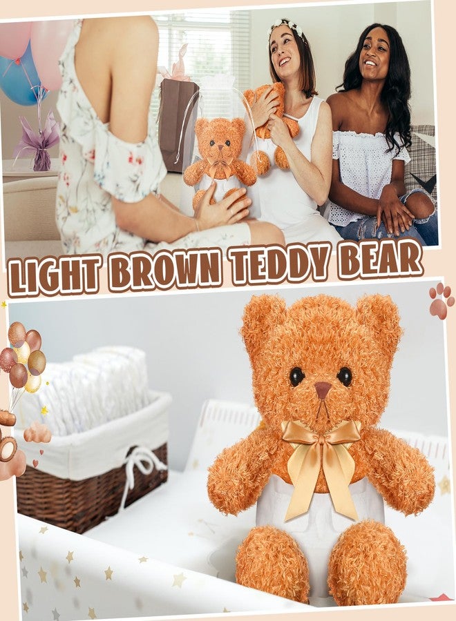 Seenelling 12 Sets Bear Blindfolded Diaper Changing Baby Shower Games Baby Dolls Diapers for Bridal Shower Gender Reveal Games Prizes Gifts for Adults Boys Girls (Brown) - Image 4