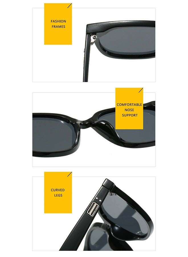 CIKJUK TR Sunglasses Men Women Fashion UV400 Protection Sun Glasses  Design Men's Women's Sunglass Trendy Sun Glas Travel Driving Shades Daily life Eyewear Grey - Image 5