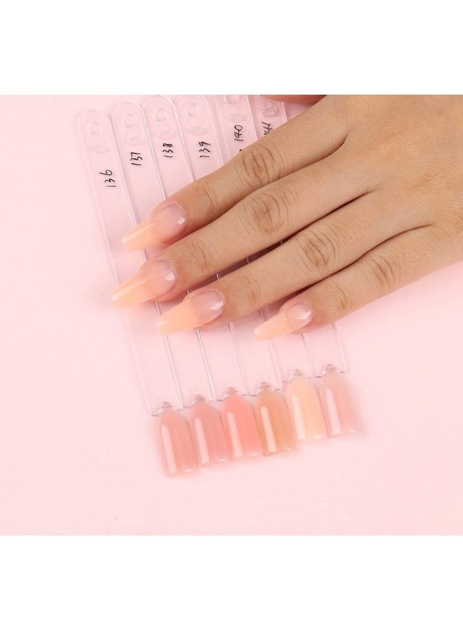 AIMEILI Builder Base Sheer Color Gel No Need Slip Solution Builder Extension Soak Off Gel Nail Polish 6Pcs X 10Ml Kit Set 34 - Image 3