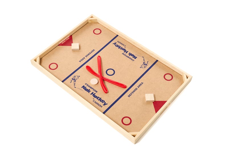 Carrom Champion Nok Hockey Game Standard Size Wooden Board Games for Adults Children Indoor and Outdoor Games for Family Sports Board Games