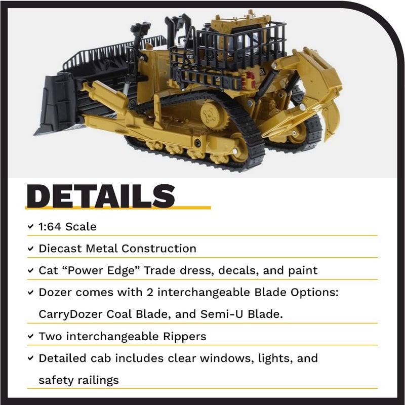 Diecast Masters 1/64 Caterpillar CAT D11 Dozer W/ 2 Blades and 2 Rear Rippers 85637 - Image 5