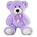 SNOWOLF Teddy Bear Plush Cute Stuffed Animal Toys Pillow Violet Bear Doll Gift for Kids Boys Girls Birthday Christmas Valentines Day 137In35CM Purple - Image 2