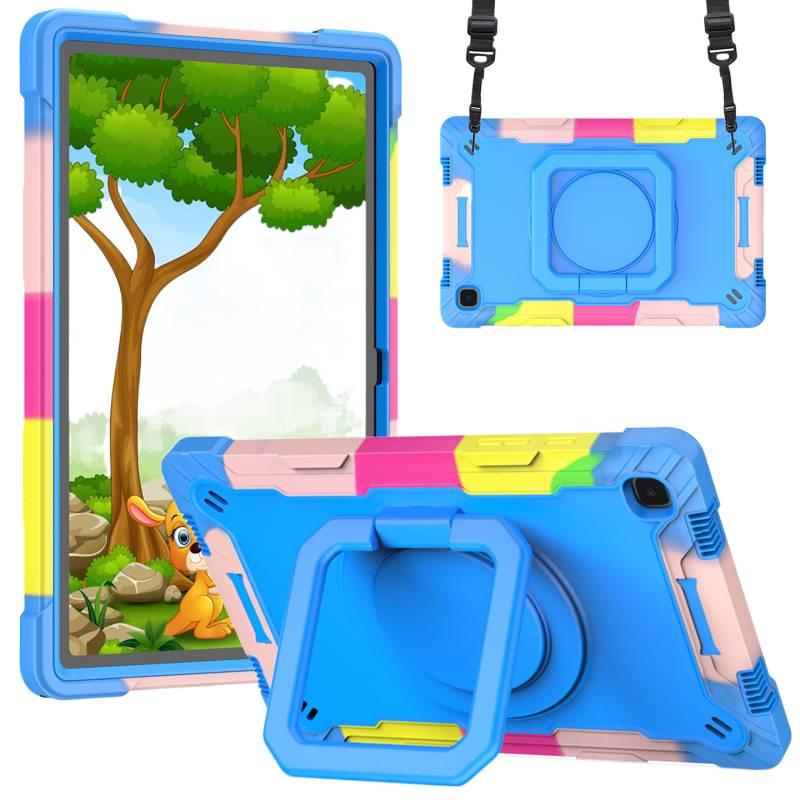DGG Blue Samsung Tab Shockproof Case Compatible with Samsung Galaxy Tab S9 / Samsung Galaxy Tab A9 Plus with Protective Cover Stand Function and Daily Tablet Carry - Image 1