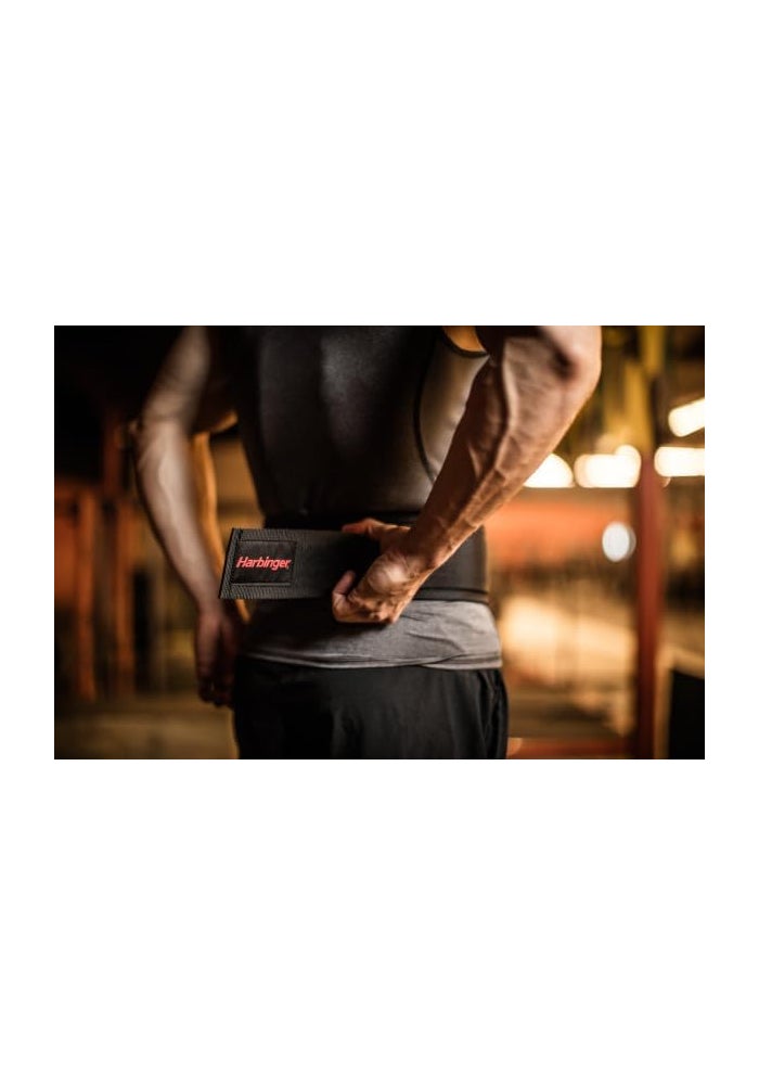 Harbinger 4-Inch Nylon Weightlifting Belt for Enhanced Support and Durability - Image 4