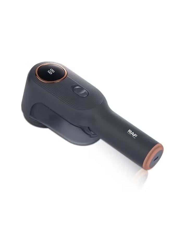 آر إيه أف مزيل الوبر الكهربائي القابل لإعادة الشحن - ماكينة حلاقة الأقمشة مع 6 شفرات من الفولاذ المقاوم للصدأ، وشحن USB، وشبكة خلية النحل، وحاوية تخزين كبيرة للملابس والسترات والأقمشة الصوفية - Image 4