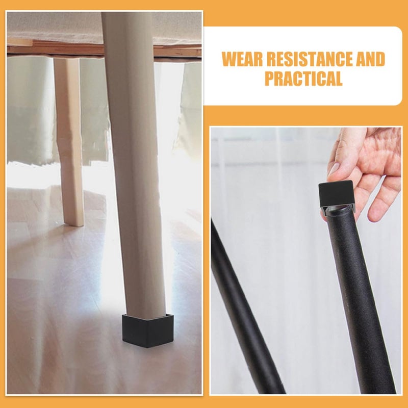 Square 35x35mm Chair Leg Socks 8pcs Anti Slip Furniture Feet Protectors for Hardwood Floors - Image 5