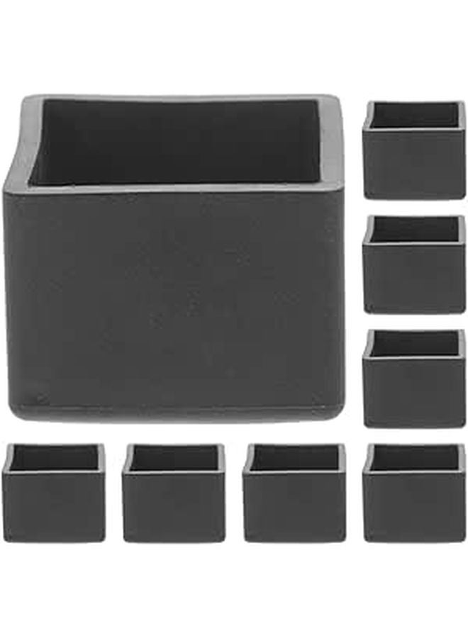 Square 35x35mm Chair Leg Socks 8pcs Anti Slip Furniture Feet Protectors for Hardwood Floors - Image 1