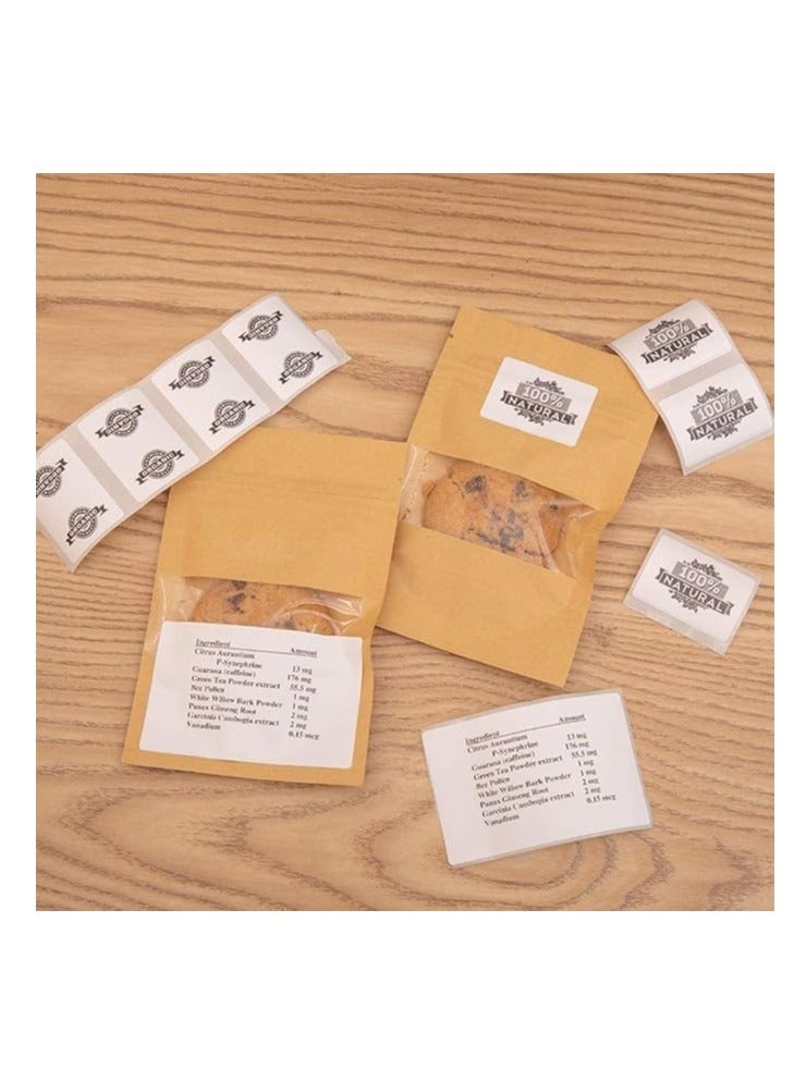 Terabyte 2 x Label rolls for M110/M110S/M120/M200/M220 Bluetooth Label Printers - Black on White Sticker Labels (50 x 20 mm 320 labels) - Image 2