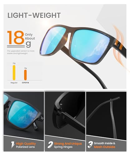 CIFOYA Sunglasses-Men Polarized Mens Sunglasses: Classic Women Sun Glasses UV Protection for Fishing Driving Golf 5PACK - Image 3