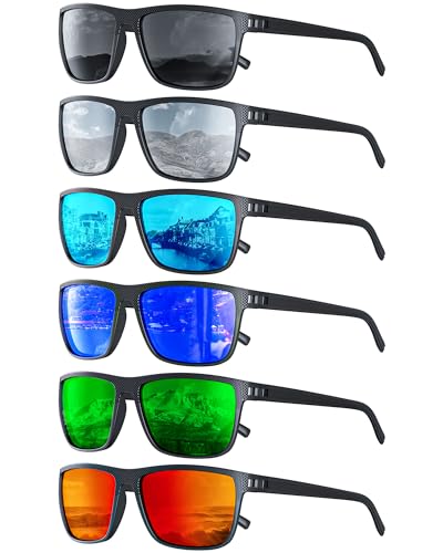 CIFOYA Sunglasses-Men Polarized Mens Sunglasses: Classic Women Sun Glasses UV Protection for Fishing Driving Golf 5PACK - Image 1