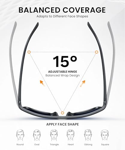 CIFOYA Sunglasses-Men Polarized Mens Sunglasses: Classic Women Sun Glasses UV Protection for Fishing Driving Golf 5PACK - Image 4