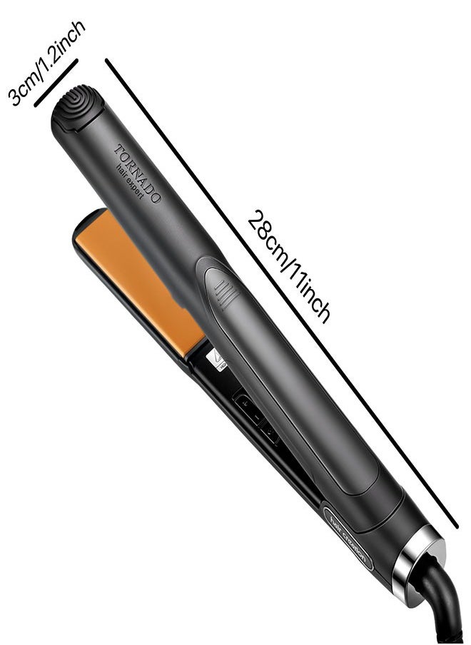 Tornado Keratiner Hair Straightener and Curler 2 in 1 Ceramic Flat Iron with 6 Heat Settings Adjustable Temperature and Heats Up Fast  - Image 4