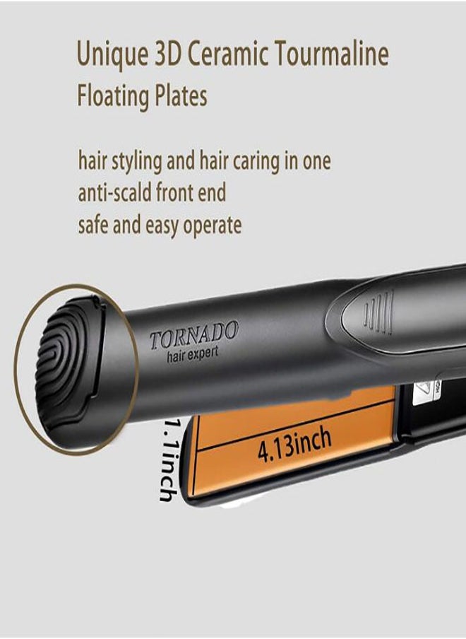 Tornado Keratiner Hair Straightener and Curler 2 in 1 Ceramic Flat Iron with 6 Heat Settings Adjustable Temperature and Heats Up Fast  - Image 5