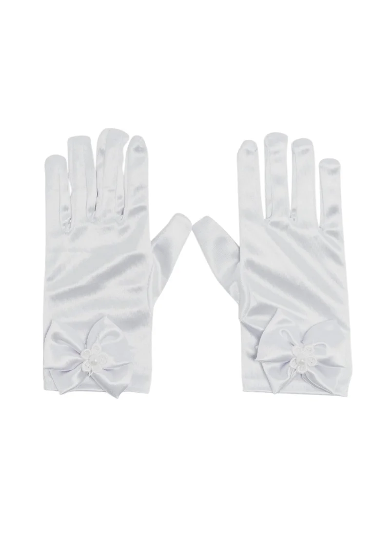 دىدانيالا D' Daniela - Silky Belle Short Gloves - White