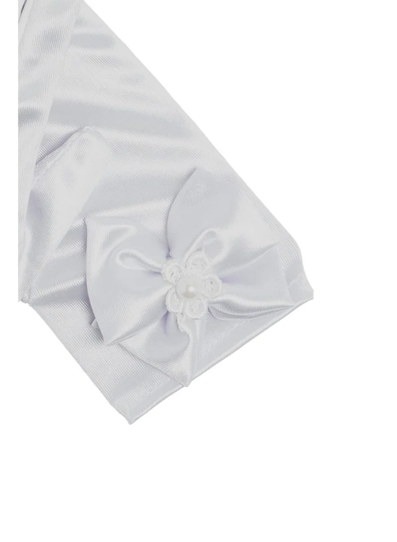 D'Daniela D' Daniela - Silky Belle Short Gloves - White