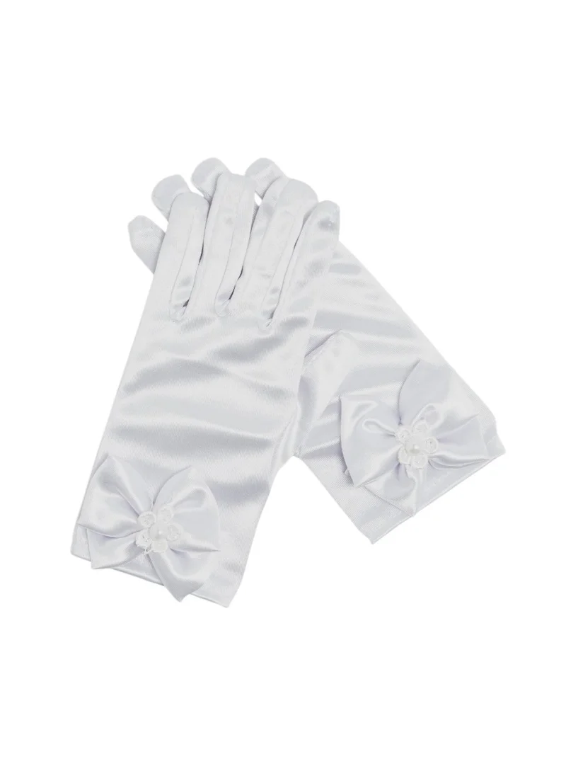دىدانيالا D' Daniela - Silky Belle Short Gloves - White