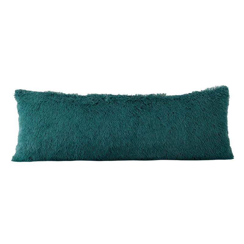 Reafort Luxury Long Hair  PV Fur  Faux Fur Body Pillow Cover/Case 21""x54"" with Hidden Zipper Closure (21""x54"" Body Pillow Cover  Evergreen) - Image 1