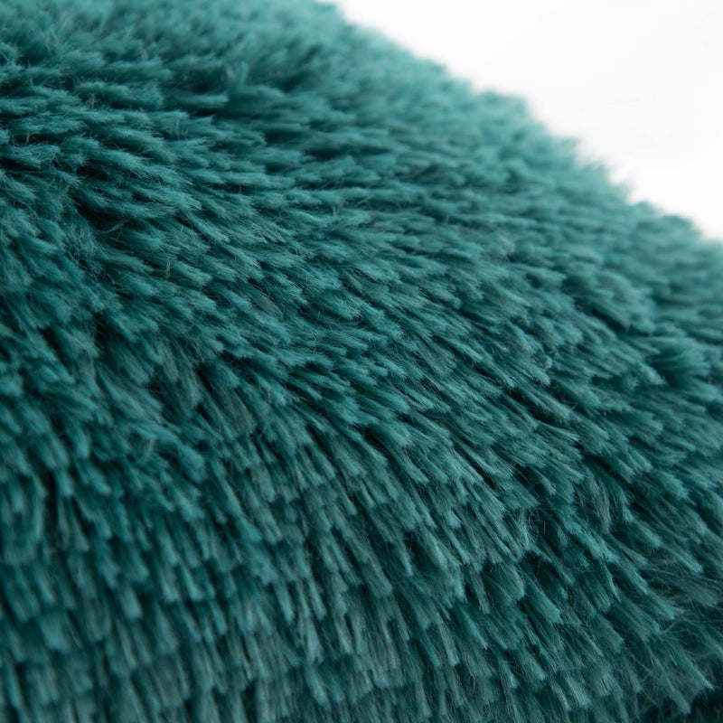 Reafort Luxury Long Hair  PV Fur  Faux Fur Body Pillow Cover/Case 21""x54"" with Hidden Zipper Closure (21""x54"" Body Pillow Cover  Evergreen) - Image 5